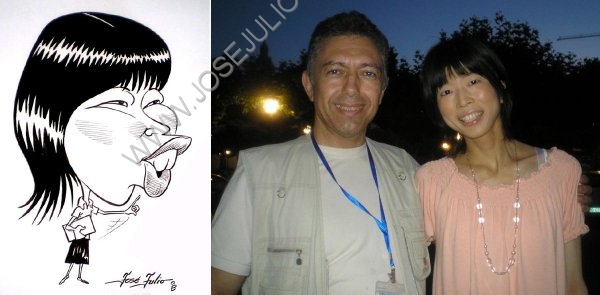 Caricatura de la conferenciante Hiro de Kyoto y ya veis que no se enfado.jpg