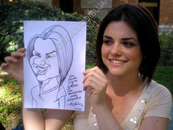 Caricatura Becaria de Universidad de Alcala Jornadas de humor 08.jpg