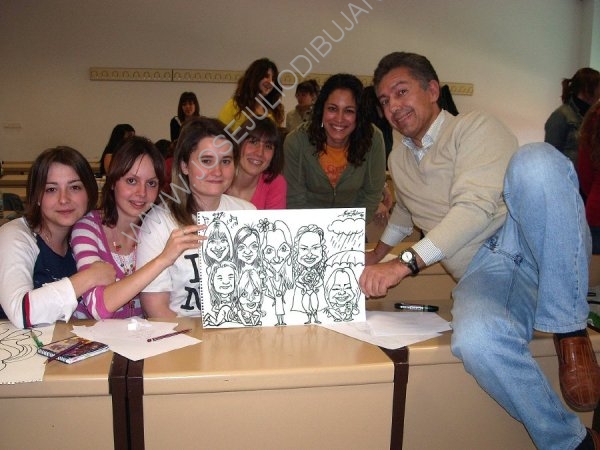Caricatura mltiple Magisterio Valladolid.jpg